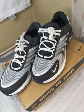 Nike Kids Black & White Swirl Pattern Sneakers